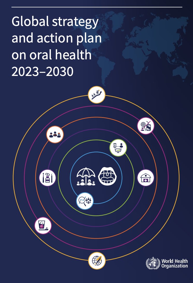 Oral diseases are among the most common NCDs worldwide. Their burden is ⬆️ -particularly in low/ middle-income countries where access to #dental care is often limited.

The 'Global strategy &amp; action plan 2023-30' by <a href="/WHO/">World Health Organization (WHO)</a> is essential reading on the global oral health agenda: