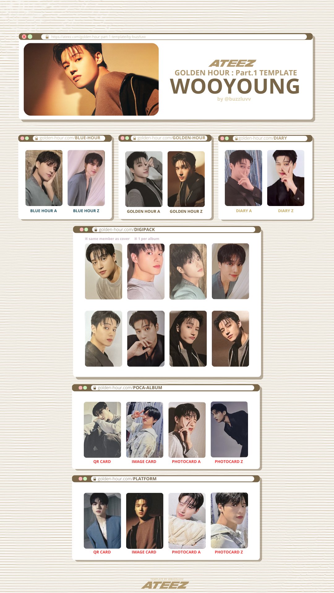 R✨ auf X: „GOLDEN HOUR: Part 1 (album only) template final