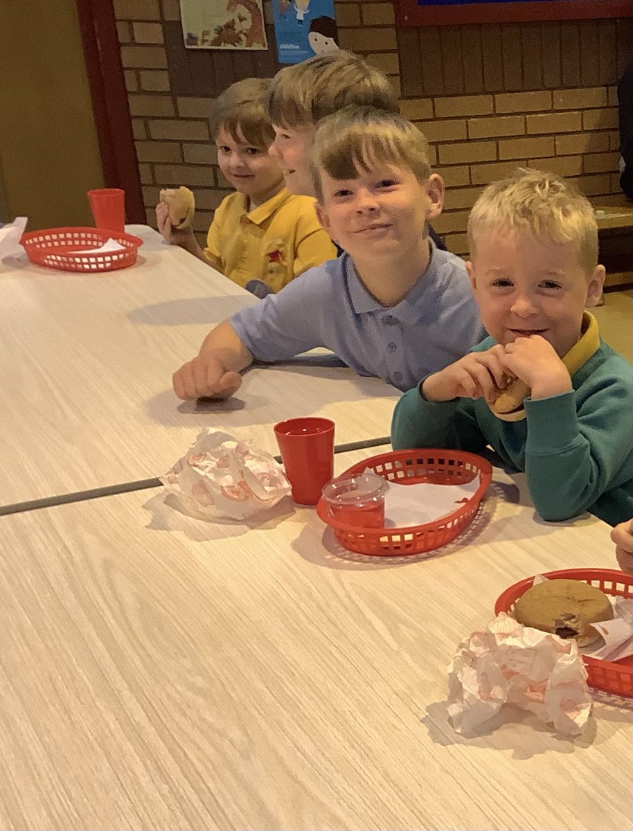 Our preschool children enjoyed lunch in the school hall today with their buddies. They are so looking forward to starting school in August. <a href="/stjoesnursery/">St Joseph's Nursery</a> <a href="/p6stjoes/">Primary 6</a>