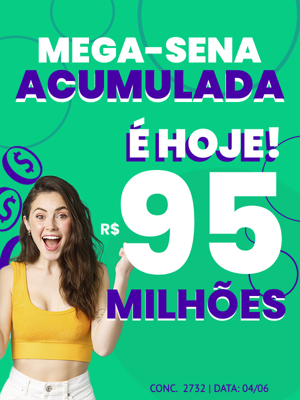 intersenaonline's tweet photo. Hoje é dia de Mega-Sena com R$ 95 milhões! 
Já imaginou acordar amanhã com a conta cheia e nunca mais se preocupar com boletos? Faça sua aposta e veja sua vida mudar!🤑💸 https://t.co/AsqtVVmq7J