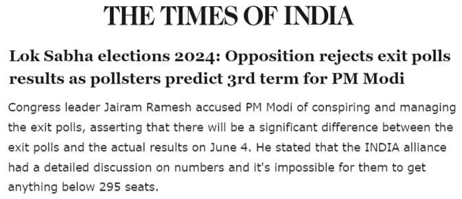 Subcon_Insider's tweet image. Jairam Ramesh predicts a significant difference between exit polls and actual results on June 4. #Congress #ElectionPrediction