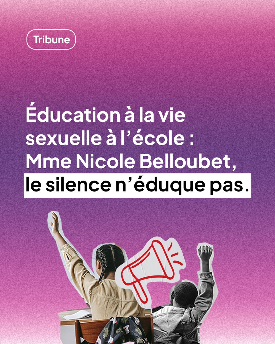 Cela fait 23 ans que la loi impose la mise en place de l’éducation à la vie affective, relationnelle et sexuelle. Cela fait 23 ans que l'Etat n'applique pas la loi. L'Etat doit se mobiliser pour permettre à chacun⸱e d'être libre de ses choix et de disposer de son corps.