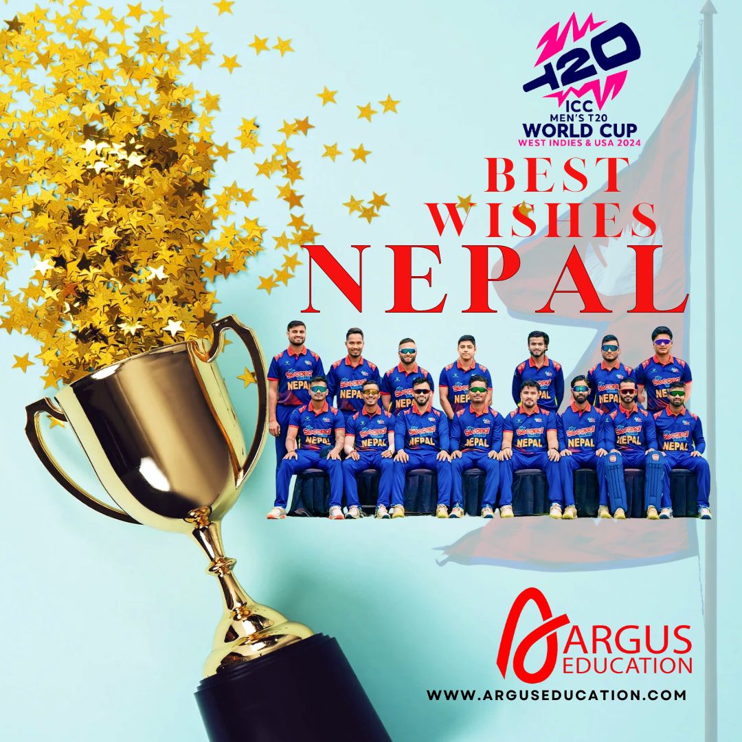 Argus Education Community wishes Nepal Team ,all the best in the Cricket World Cup.🎈

#arguseducation #nepalcricket #cricketworldcup