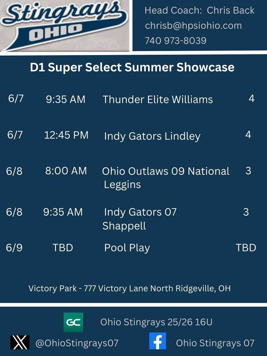 We kick off our summer season this weekend in North Ridgeville! Stop by and see some great softball!🥎