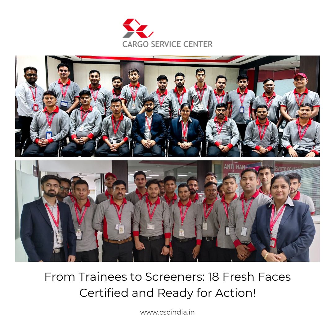 CSCIndia_PvtLtd's tweet image. #NewsAtCSC - Exciting news! 🎉 18 candidates completed their X-ray certification training by BCAS (May 15-20) and passed with flying colours. They&apos;ve now joined our cargo screening team. Big thanks to our instructors and the DCSC team! 🚀👏

#DCSC #CargoScreening
