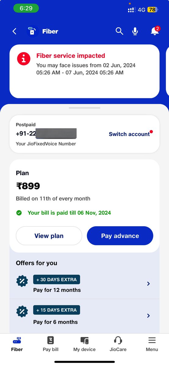 shivam_iimu19's tweet image. Hi @JioCare @reliancejio this is your service in Mumbai
