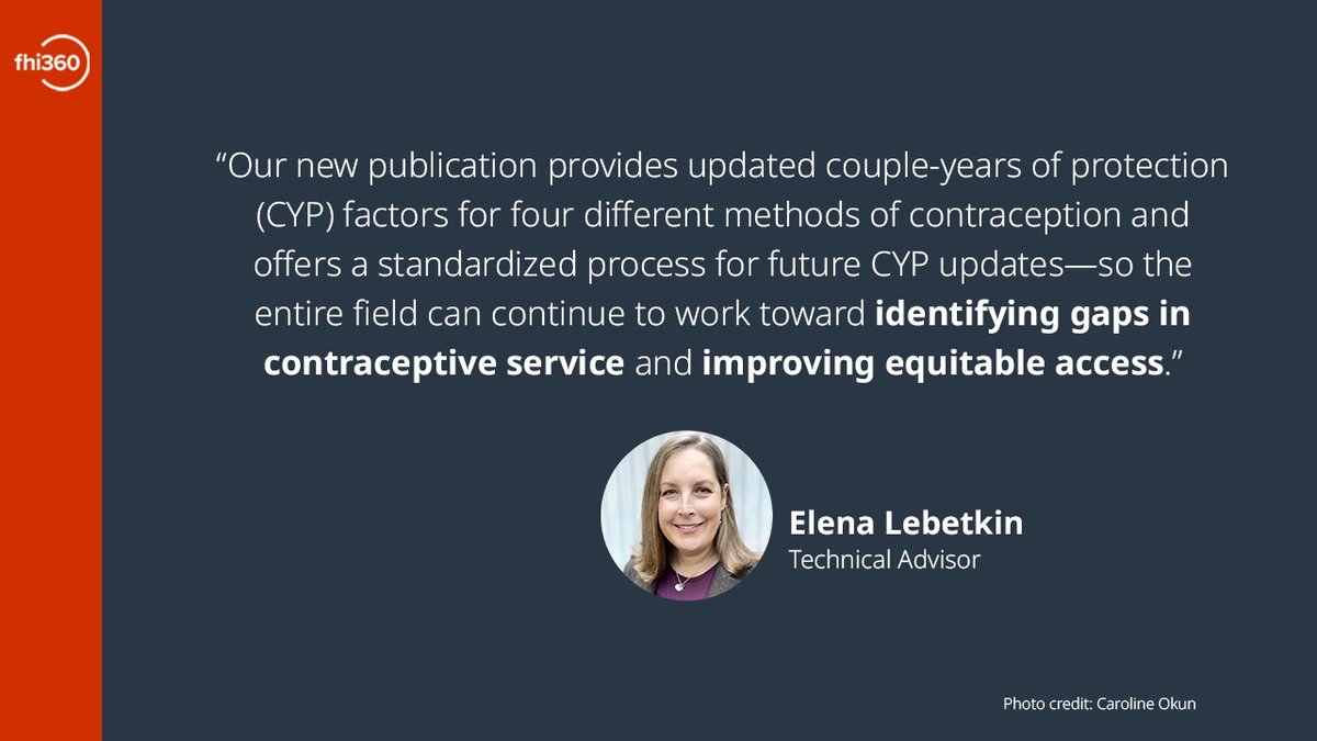 FHI 360 (@fhi360) on Twitter photo There’s been an update to the couple-years of protection indicator, a tool used by policymakers, implementers, NGOs, government agencies & donors to monitor #FamilyPlanning programs.
Learn more in a new publication from <a href="/fhi360/">FHI 360</a>, <a href="/AvenirHealth/">Avenir Health</a> & <a href="/USAIDGH/">USAID Global Health</a>: bit.ly/3WZxDWM There’s been an update to the couple-years of protection indicator, a tool used by policymakers, implementers, NGOs, government agencies & donors to monitor #FamilyPlanning programs.
Learn more in a new publication from <a href="/fhi360/">FHI 360</a>, <a href="/AvenirHealth/">Avenir Health</a> & <a href="/USAIDGH/">USAID Global Health</a>: bit.ly/3WZxDWM