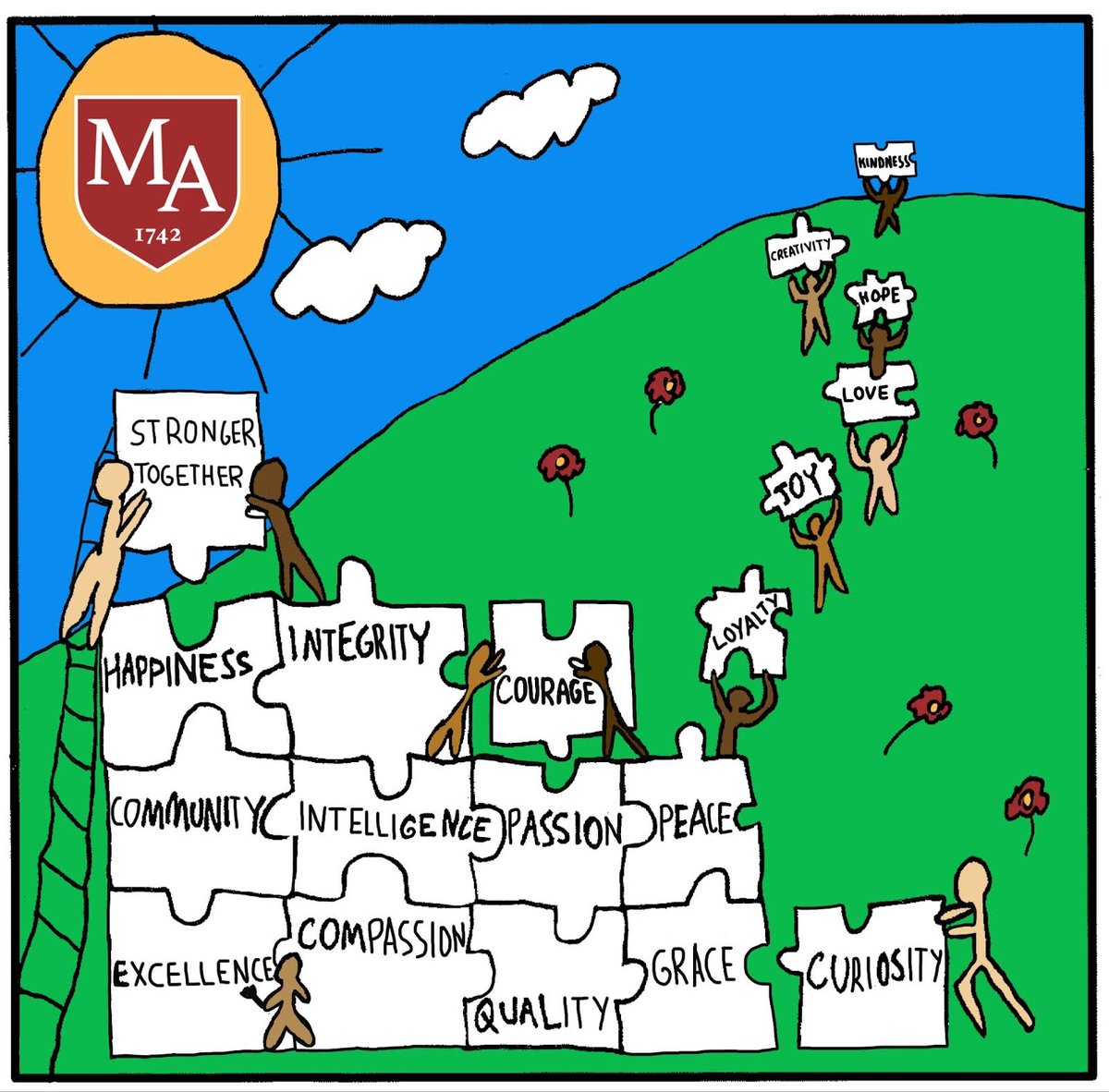 The Lower School Closing Chapel &amp; Moving-Up Ceremony takes place today, Tuesday, June 4, at 1:30 PM in Central Moravian Church. The event is streaming live on YouTube for our community to enjoy at hubs.li/Q02y_y130. 

Program cover at by Elena Nikolov ’31

#MoravianAcademy