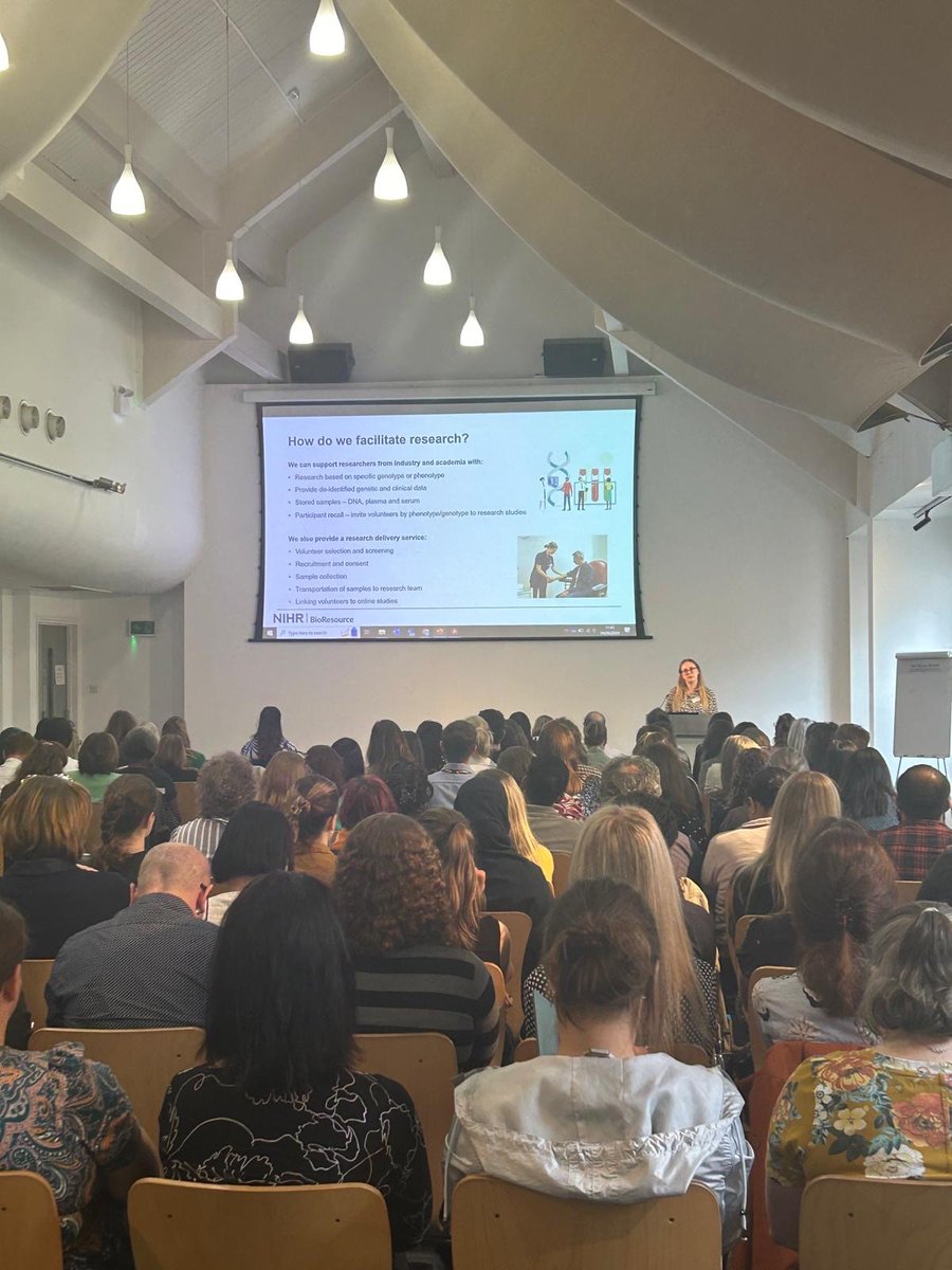 UKTMN's tweet photo. It has been great to hear Hannah Williams give her presentation on NIHR BioResource for Translational research.
#UKTMN2024 https://t.co/IuBkW2mE0n