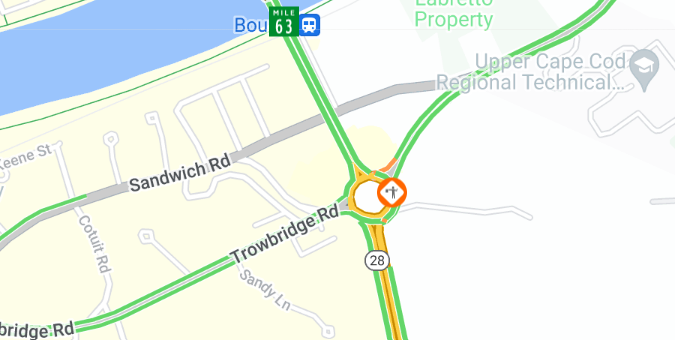 MassDOT's tweet image. This week in #Bourne lane closures for painting on the mast arms at the Belmont Circle Rotary. Work will be performed 6/3 through 6/6, from 9:00am until 3:00pm daily.