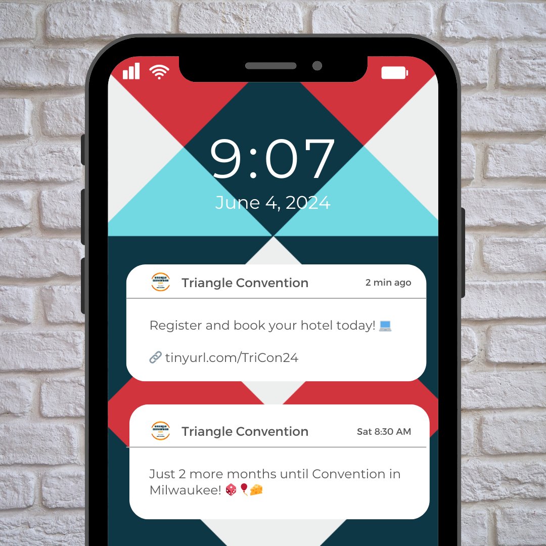 See you in Milwaukee! We are just two months away from Triangle 2024 National Convention. Register and book your hotel today! #Triangle2024 #TriCon24

🔗Learn more and register: tinyurl.com/TriCon24