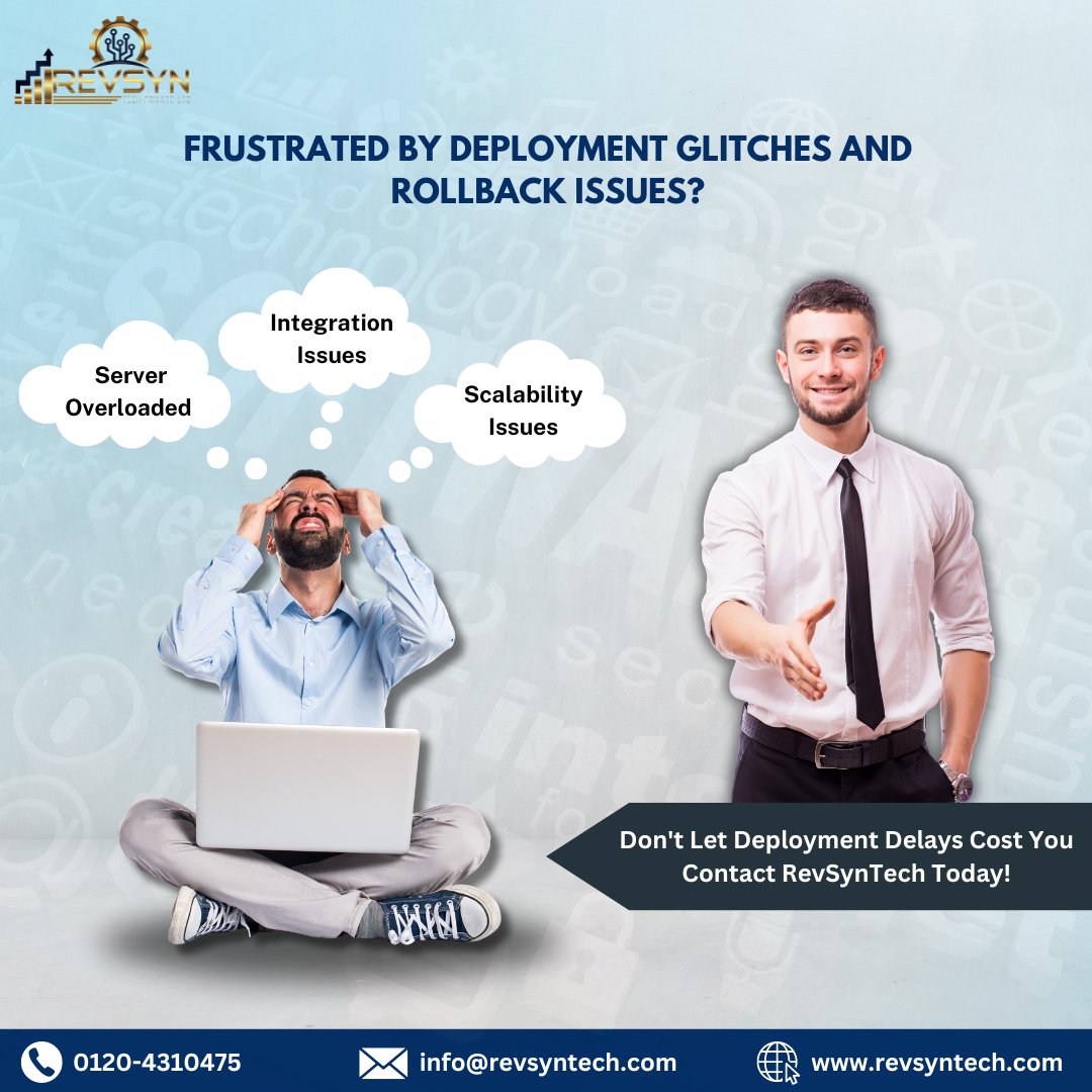 Revsyntech's tweet image. Is your upcoming software launch giving you flashbacks to deployment disasters?  RevSysTech can help! We specialize in solving deployment glitches and ensuring a smooth rollout.
#revsyntech
#softwarelaunch
#deployment