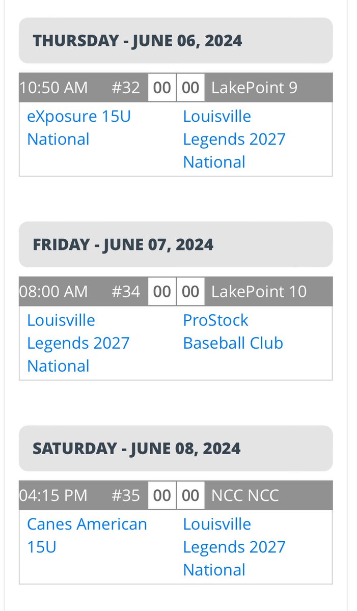 Louisville Legends 2027 National (@legends_2027) on Twitter photo Looking forward to getting most of the fellas back together at the <a href="/PBRTournaments/">Prep Baseball Tournaments</a> National Program Invitational at Lakepoint, GA this week. #RunItBack Looking forward to getting most of the fellas back together at the <a href="/PBRTournaments/">Prep Baseball Tournaments</a> National Program Invitational at Lakepoint, GA this week. #RunItBack