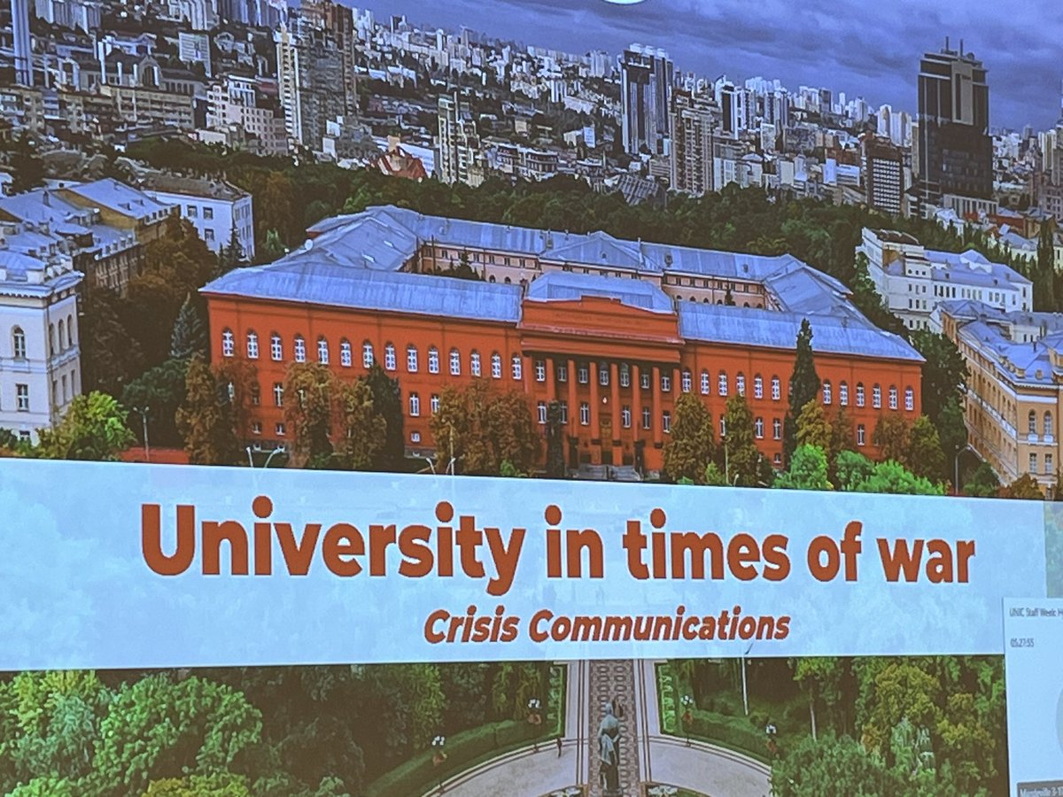 Hearing crisis communication experiences from Ukrainian colleagues was truly humbling and put a lot of things into perspective. Despite all the fear, losses, damages and shortages, the universities kept working and offering education as their contribution for the future and hope.