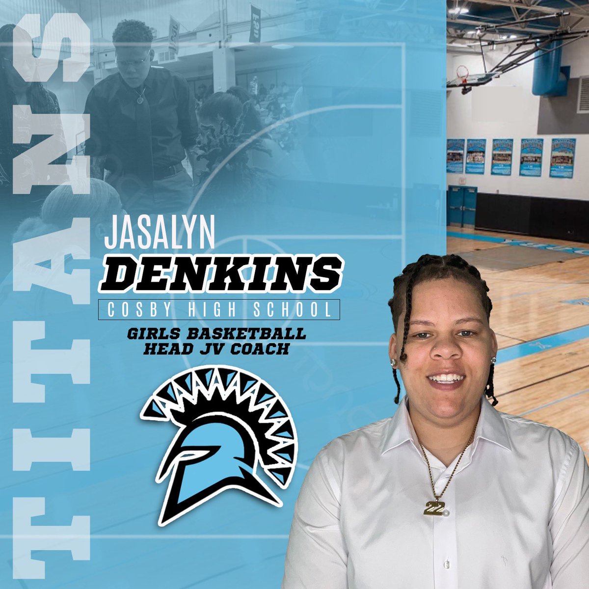 94by_50's tweet photo. Titan Nation I’d like to introduce you to your 2024-25 coaching staff! #Allin #OutworkCrew #TitanNation⚔️🛡️🏀 @CosbyGirlsBBall https://t.co/ig1cXdZObK