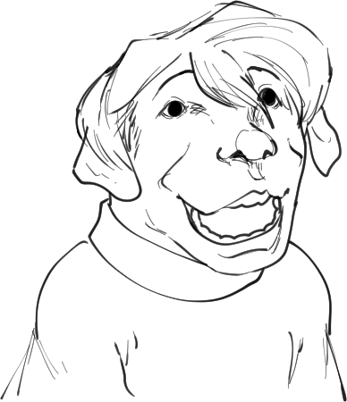 @Gazoogaloo Artistic rendition of real Dog 