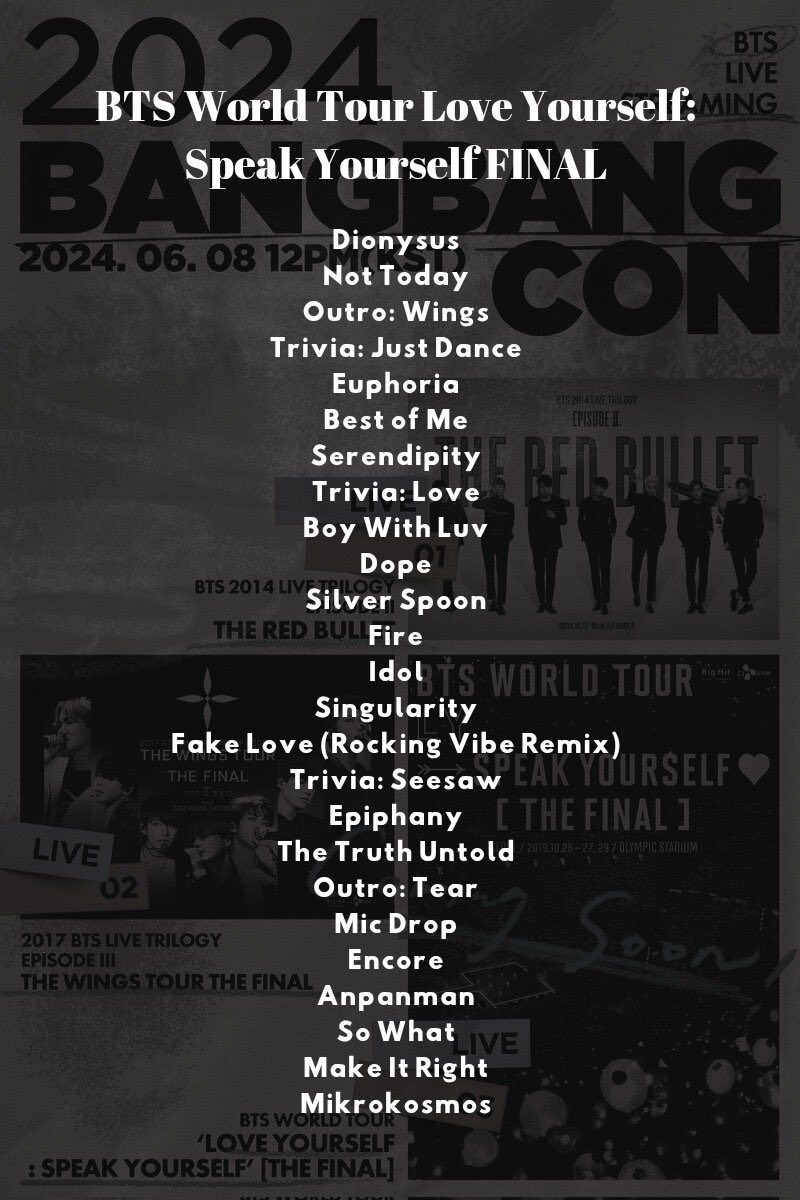 Shinemichm's tweet photo. Este es el setlist de los conciertos que transmitirán esta semana en el BangBangCon 2024 💜✨

BTS FESTA BANGBANGCON
BANGBANGCON 2024 IS COMING
#2024BTSFESTA #BTS11thAnniversary https://t.co/pbpZ5YYVoP