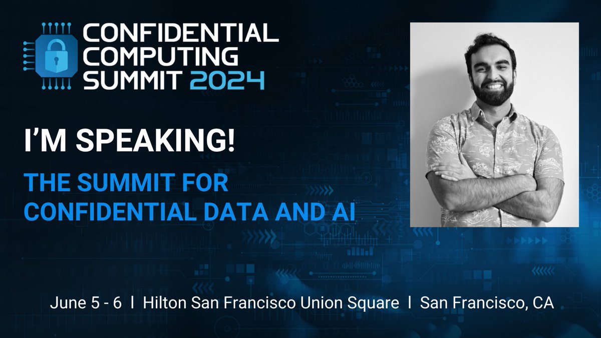 Excited to speak at the Confidential Computing Summit about how we <a href="/portal_hq/">Portal</a> use secure enclaves for an amazing UX! <a href="/confcompsummit/">Confidential Computing Summit</a> #CCSummit