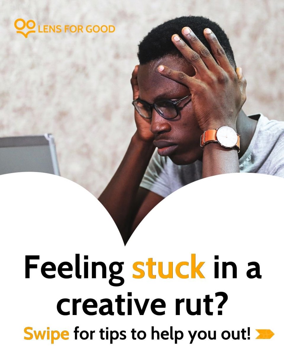 l4gng's tweet image. Hitting a creative wall? #DontPanic! 

Here are three tips to get those creative juices flowing again.

#LensForGood #NeverGiveUp #