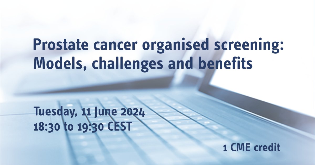 European School of Urology (EAU ESU) (@urowebesu) on Twitter photo Homogeneous access to prostate MRI, AI exploration, & more. This new #UROwebinar will discuss implementing EU Council rec. for #PCa screening. Experts as speakers: Profs. Albers, <a href="/ProfPadhani/">Anwar Padhani</a>, <a href="/npap69/">Nickolas Papanikolaou, Ph.D.</a>, <a href="/F_Sanguedolce/">francescosanguedolce</a>, & <a href="/heinvanpoppel/">Hein Van Poppel</a>
Register now 👇
webinars.uroweb.org/EAU/webinars/1… Homogeneous access to prostate MRI, AI exploration, & more. This new #UROwebinar will discuss implementing EU Council rec. for #PCa screening. Experts as speakers: Profs. Albers, <a href="/ProfPadhani/">Anwar Padhani</a>, <a href="/npap69/">Nickolas Papanikolaou, Ph.D.</a>, <a href="/F_Sanguedolce/">francescosanguedolce</a>, & <a href="/heinvanpoppel/">Hein Van Poppel</a>
Register now 👇
webinars.uroweb.org/EAU/webinars/1…