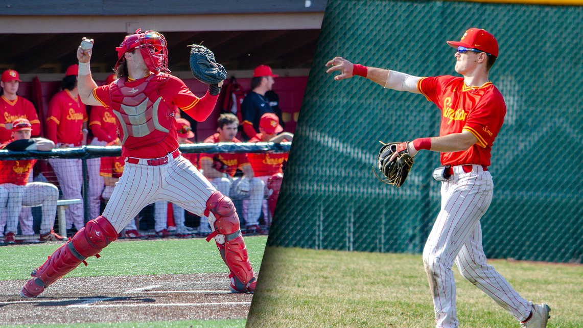 StormSports's tweet image. .@StormBaseballSC's Will Carlock and Joel Sampson both earned a spot on this year's @CollSportsComm Academic All-District Team.

This is Carlock's second time being honored by the CSC for his success on the field and in the classroom, while Sampson picks up his first recognition.…