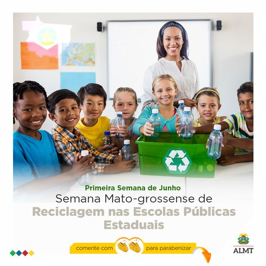assembleiamt's tweet image. Conforme a Lei nº 10.158/2014, a Semana Mato-grossense de Reciclagem é celebrada anualmente durante a primeira semana de junho nas Escolas Públicas Estaduais. 🌍🔄

#ALMT #ÉLei #CalendárioOficial #Reciclagem #EducaçãoAmbiental #Sustentabilidade #EscolasPúblicas #MatoGrosso