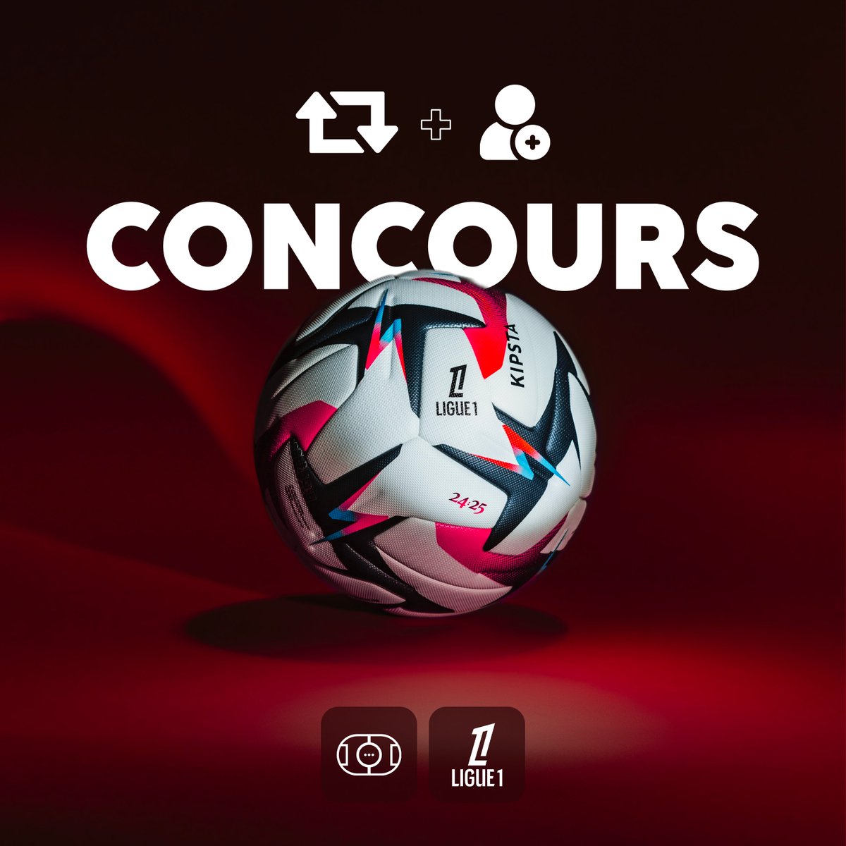 🔴 𝗚𝗔𝗚𝗡𝗘 𝗟𝗘 𝗡𝗢𝗨𝗩𝗘𝗔𝗨 𝗕𝗔𝗟𝗟𝗢𝗡 𝗗𝗘 𝗟𝗔 𝗟𝗜𝗚𝗨𝗘 𝟭 𝗖𝗥𝗘́𝗘́ 𝗣𝗔𝗥 <a href="/decath_football/">decathlon_football</a> ! 😍

🔁 𝗥𝗧 + 𝗙𝗢𝗟𝗟𝗢𝗪 <a href="/VibesFoot/">Vibes Foot</a> &amp; <a href="/Ligue1UberEats/">Ligue1UberEats</a>

🍀 𝘛𝘪𝘳𝘢𝘨𝘦 𝘢𝘶 𝘴𝘰𝘳𝘵 𝘮𝘢𝘳𝘥𝘪 𝘱𝘳𝘰𝘤𝘩𝘢𝘪𝘯