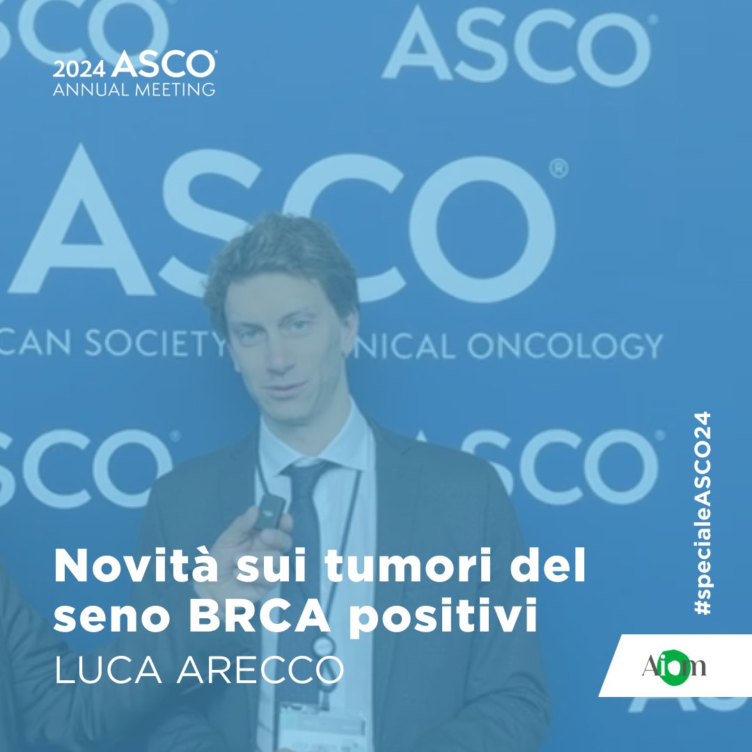 #ASCO24 “Impact of hormone receptor status and tumor subtypes on clinical behavior and outcomes of breast cancer in young BRCA carriers.” Ce ne parla @Lucarecco, che ha presentato il lavoro in sessione orale ieri all’@ASCO, su AIOM Tv: youtu.be/M2dycNnBIKY