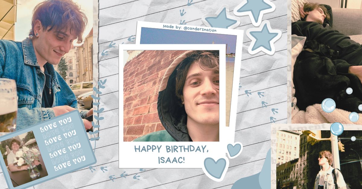 candersnation's tweet photo. HAPPY BIRTHDAY ISAAC! 🥳
We’ve collected several messages from your canders for you :) 

We hope you have a great day full of love and happiness. Thanks for sharing your music and feelings with us. We’re very proud of you &amp; all you’ve achieved ♥️

– Love, Canders Nation. 

Thread https://t.co/pc9xts7UjP