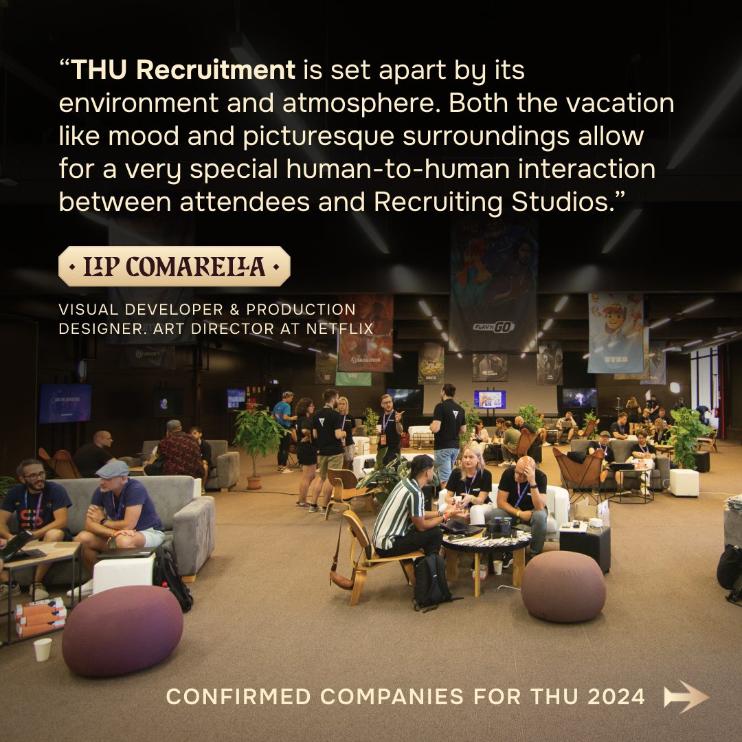 Trojan_Unicorn's tweet image. Find out the first recruiting companies confirmed for #THU2024! You've already got your ticket? 🎟️ All the information you need is here: bit.ly/thu2024-compan…
#THUMainEvent #CareerOpportunities #Recruitment #DigitalEntertainment #VisualEffects #DigitalArt #Gaming #Animation