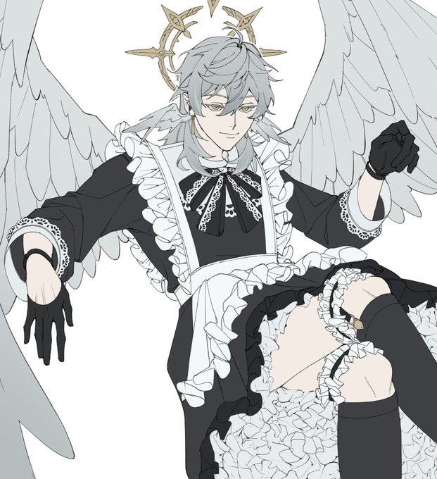 「closed mouth feathered wings」 illustration images(Latest)