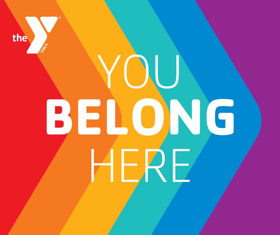 KansasCityYMCA's tweet photo. At the Y, you BELONG here. Pride Month is an opportunity to live up to our mission of providing a safe, welcoming community for all. #YPride #YForAll https://t.co/ZTAFlsXikH