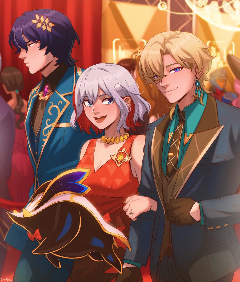 Chalseu_D's tweet photo. IP3, IP Fancy, IP Sexy ✨ #HonkaiStarRail #DrRatio #Topaz #Aventurine https://t.co/ZQRy6a5pFa