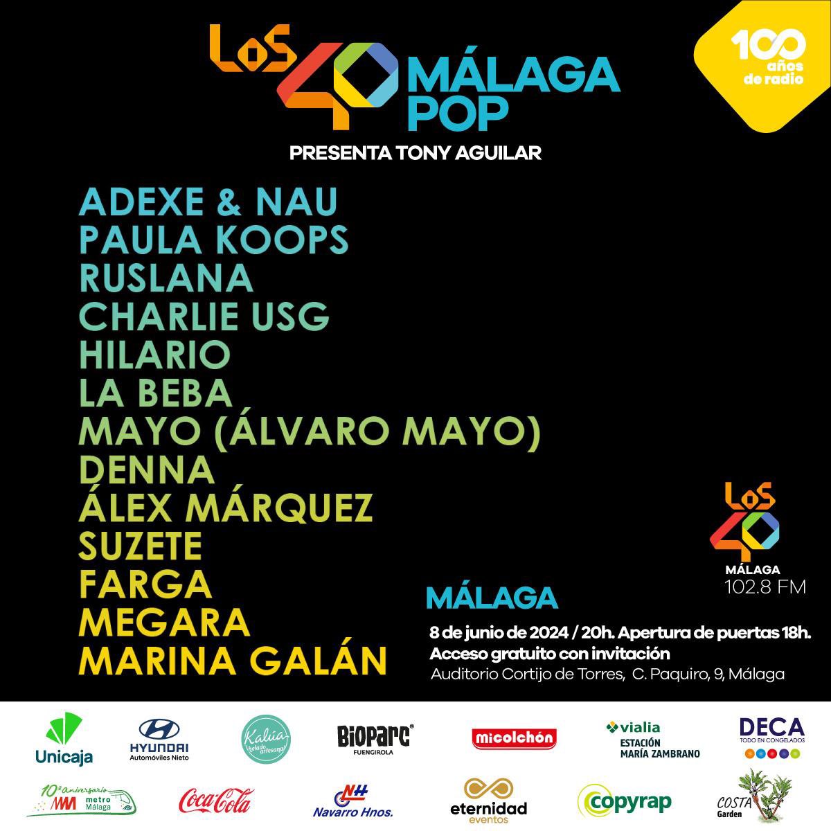 FALTAN 4 DÍAS 🔴 #Los40MálagaPop con <a href="/los40malaga/">LOS40 Málaga</a> y <a href="/LOS40AND/">LOS40 Andalucía</a>.

Invitaciones gratuitas en eur01.safelinks.protection.outlook.com/?url=https%3A%…