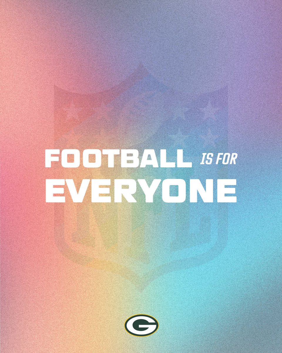 Green Bay Packers (@packers) on Twitter photo Football is for everyone. 🏳️🌈 Football is for everyone. 🏳️🌈