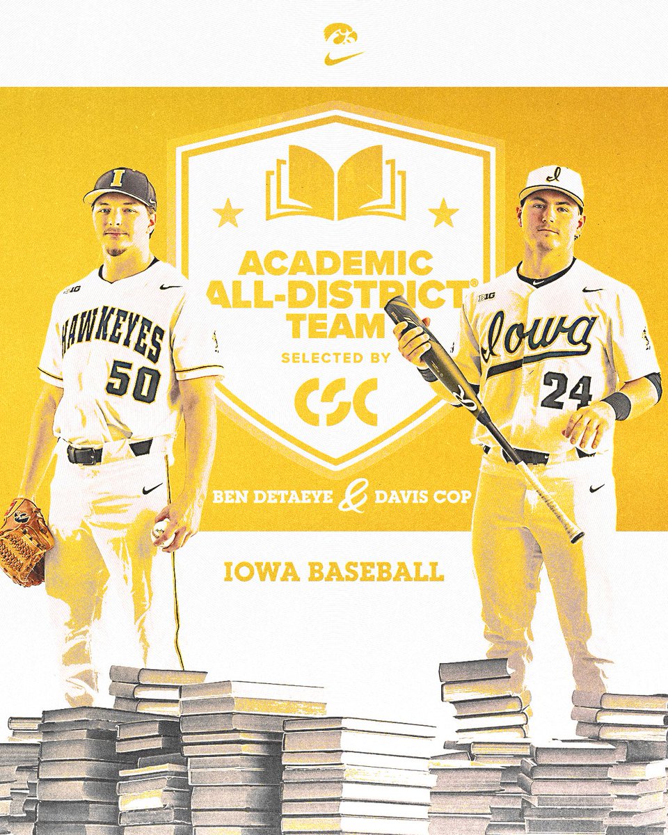 UIBaseball's tweet photo. 🧠💪

@bendetaeye8 🤝 @dcop38 

#Hawkeyes https://t.co/vMACA9TtO4