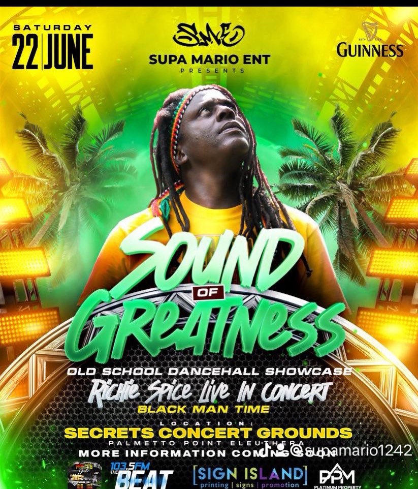 Richie Spice live in Eleuthera. June 22nd 2024.