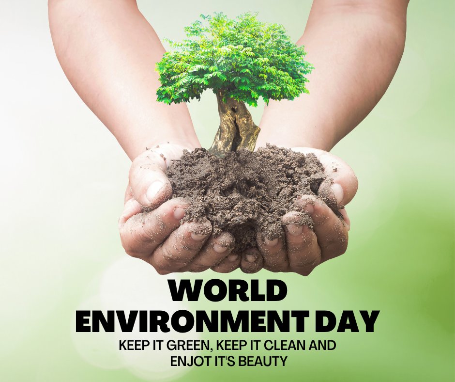 🌍 World Environment Day! 🌿 The Earth is what we all have in common, so let's celebrate our beautiful planet and reflect on the steps we can take to protect it. 🌱

What will you do to make a difference? ❤️🌍

#WorldEnvironmentDay2024 #ProtectOurPlanet #GreenFuture