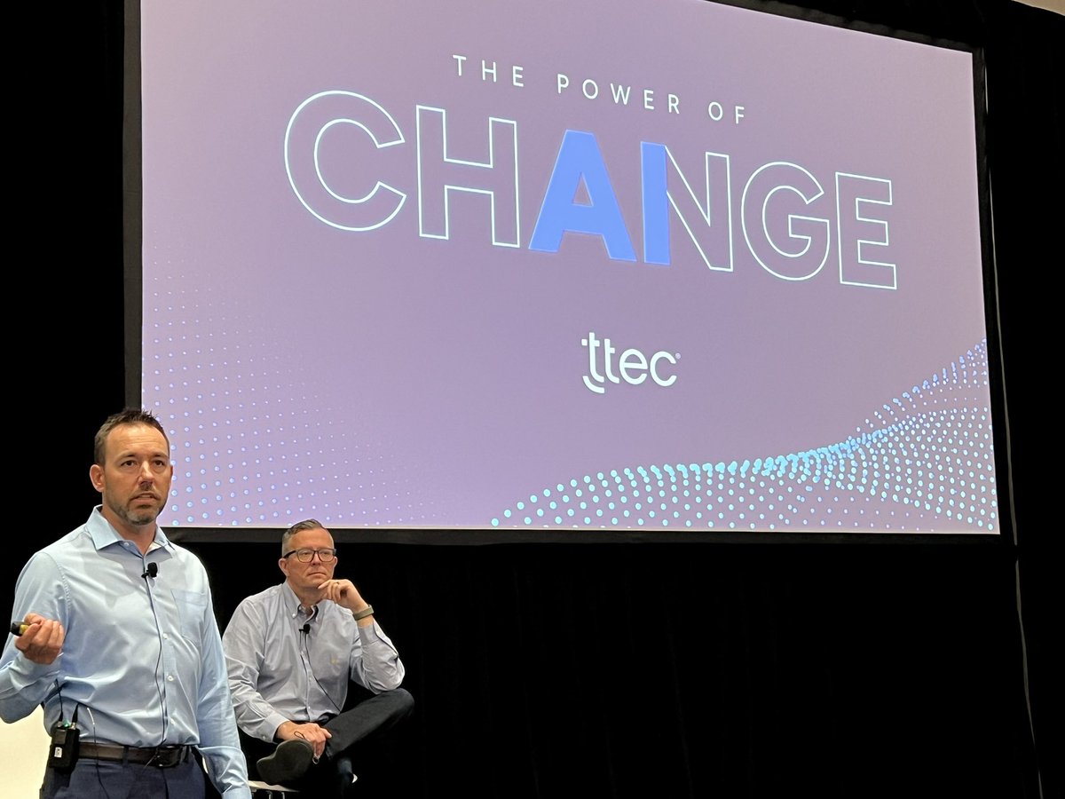 CustStratEditor's tweet photo. “Experiences may not be human to human, but they have to FEEL human to human.” - @NickCerise from @tteclife #CCWVegas https://t.co/mVDBT4K28D