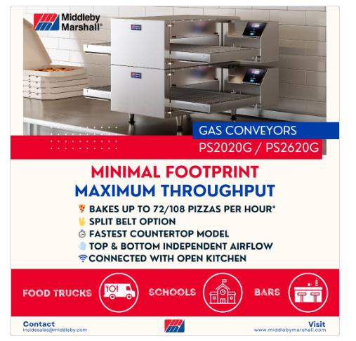 #Repost Middleby Marshall
Minimal Footprint. Maximum Throughput.
Gas countertops by Middleby Marshall...