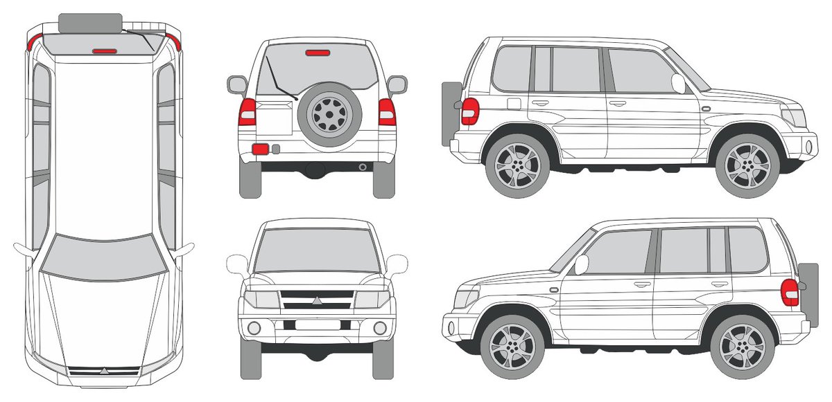 The vehicle template for Mitsubishi Pajero Pinin 1998 has been added to our collection. #vehicletemplates #vehiclewraps vehicle-templates-unleashed.com/vehicle_templa…