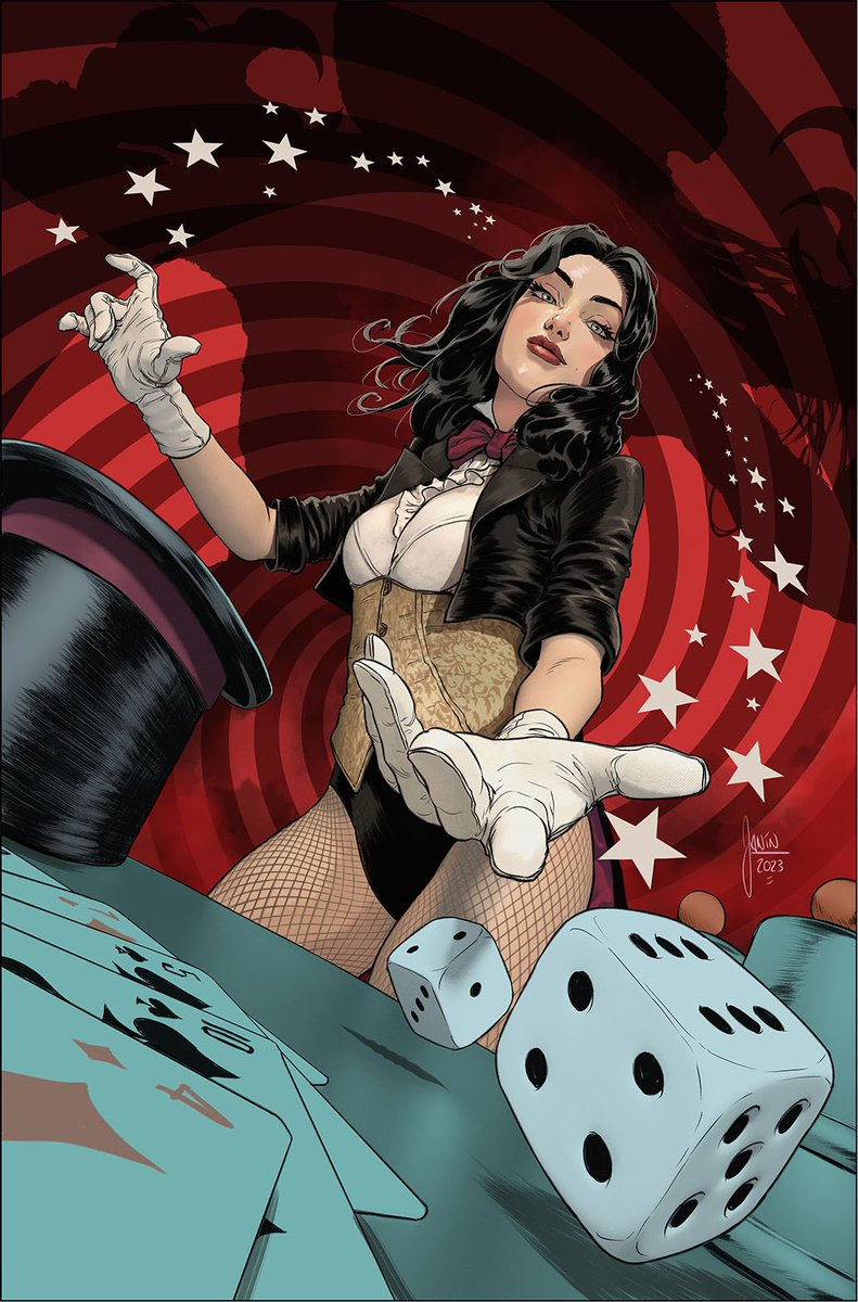 BearerOfPeace's tweet image. “The moment you’ve all been waiting for… Please put your hands together for Zatanna Zatara!” 

Zatanna: Bring Down the House #1.