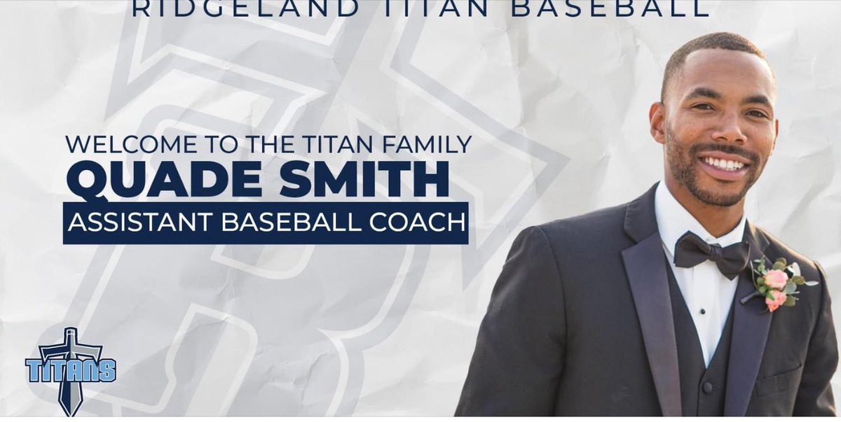 CoachTMc's tweet photo. Please welcome our New Assistant Baseball Coach Quade Smith. https://t.co/Np41Km2WKT