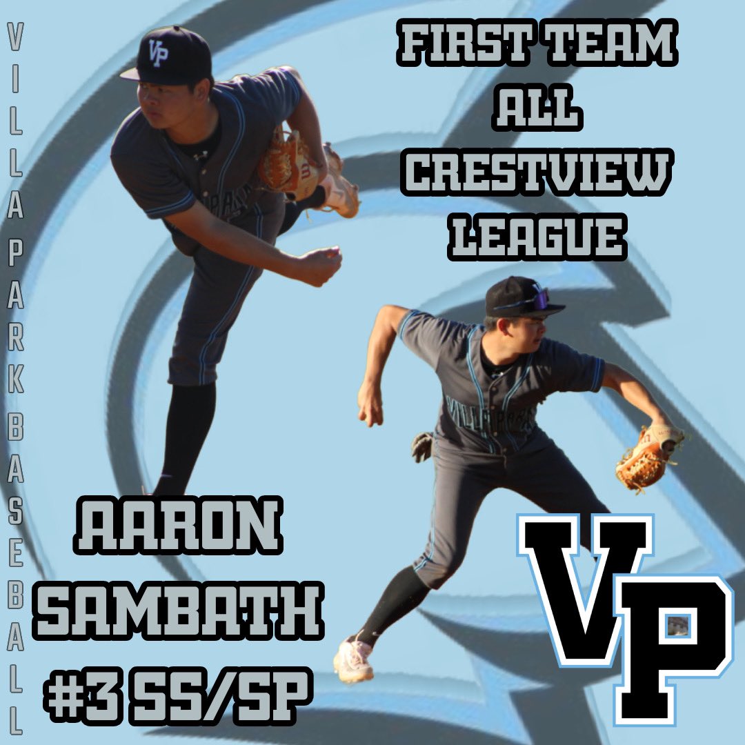 Villa Park Baseball (@vphs_baseball) on Twitter photo Congrats to Senior Aaron Sambath on being selected 1st Team All-Crestview League. Well deserved. Great season. <a href="/VPHSathletics/">Villa Park Athletics</a> <a href="/ocvarsity/">ocvarsity</a> <a href="/latsondheimer/">eric sondheimer</a> <a href="/OCSportsZone/">OC Sports Zone</a> <a href="/LesLukach/">๐๐๐ฌ ๐๐ฎ๐ค๐๐๐ก</a> Congrats to Senior Aaron Sambath on being selected 1st Team All-Crestview League. Well deserved. Great season. <a href="/VPHSathletics/">Villa Park Athletics</a> <a href="/ocvarsity/">ocvarsity</a> <a href="/latsondheimer/">eric sondheimer</a> <a href="/OCSportsZone/">OC Sports Zone</a> <a href="/LesLukach/">๐๐๐ฌ ๐๐ฎ๐ค๐๐๐ก</a>