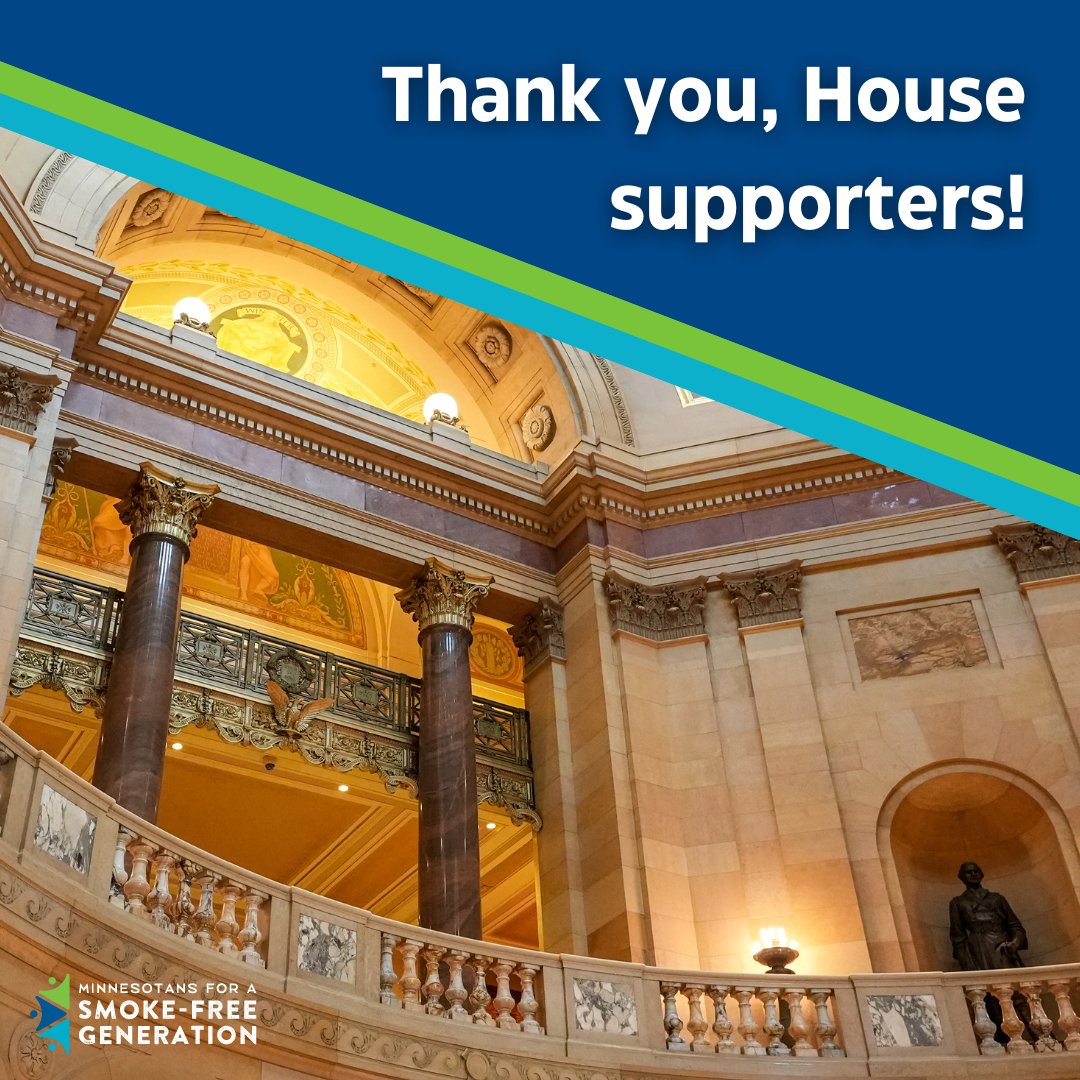 While the bill to end the sale of flavored tobacco didn't pass this session, we'll continue to advocate for a healthier future for all Minnesotans. Thank you to all the representatives who supported the bill this session! #KeepLungsLoud #FlavorsHookKidsMN