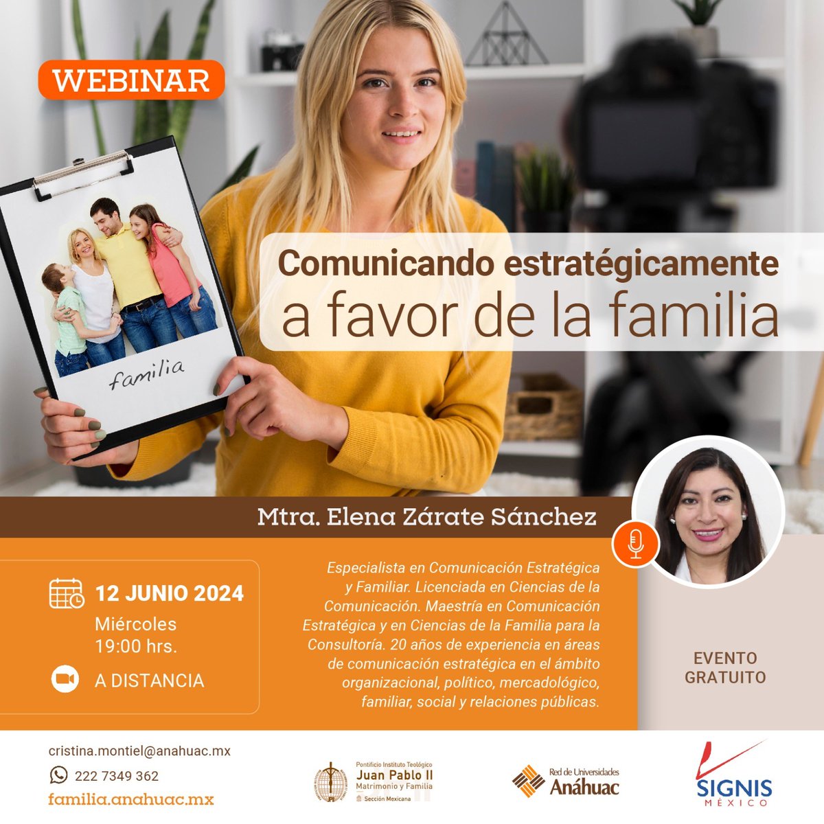 #Webinar | ¿Eres un apasionado de la #comunicación? Es momento de trabajar a favor de la persona, el matrimonio y la #familia.
Inscríbete hoy 🔗 mkt.familia.edu.mx/comunicando-es…

🔴 Evento gratuito
#SomosFamilia