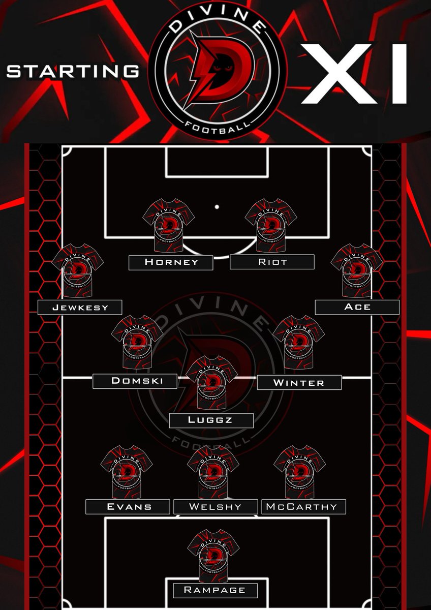 lineup for tonight! Hoping to get all the points tonight! #VPG #DivineFootball #UpTheDivine