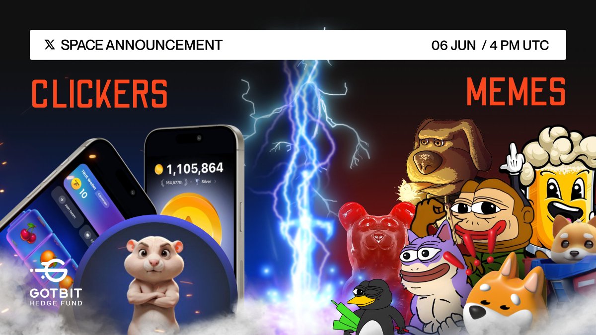 CLICKERS OR MEMES??

🚂 Who will bring next Billion to web3? We will discover on our upcoming space which hype train is bigger!

This Tuesday, 6 June, 4 PM UTC

Get in on the action with alpha from the industry's top players — don’t sleep on this!

Tag fav project to invite as a