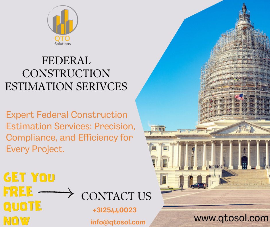 #quantitytakeoff

Federal construction estimation services involve the precise forecasting of costs, timelines, and resources required for government-funded construction projects. These services ensure compliance with federal regulations, optimize budget allocation, and enhance