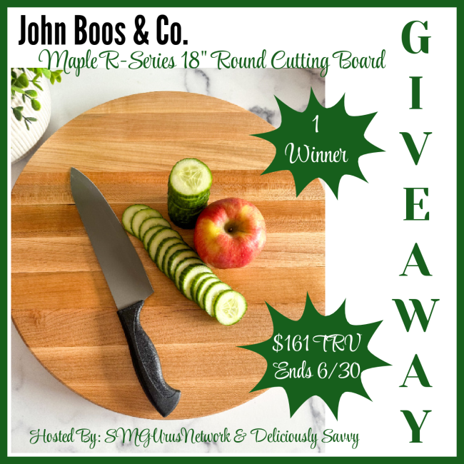 MikiHope's tweet photo. John Boos & Co. Maple R-Series Round 18” Cutting Board GA-1-US Ends 6/30 @DeliciouslySavv @johnboosco #BoosBlock https://t.co/gss9Deqs7R #Giveaways https://t.co/OC3V0Sl77A